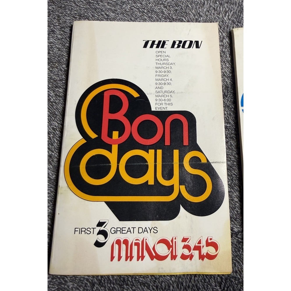Vintage 1970s The Bon Marche/‎ Macy's "Bon Days" Sale Catalog